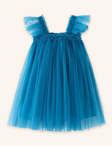 Rochie de tul frill cu mâneci